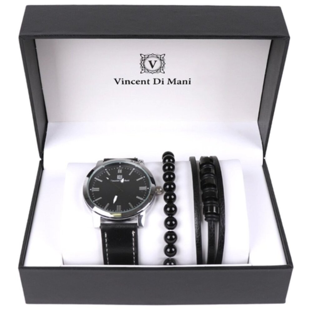 COPY - Men's Watch & Bracelets set Black